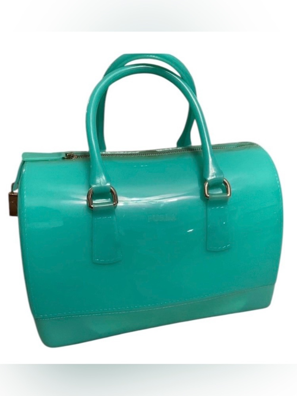 Furla Candy Teal Dome Satchel